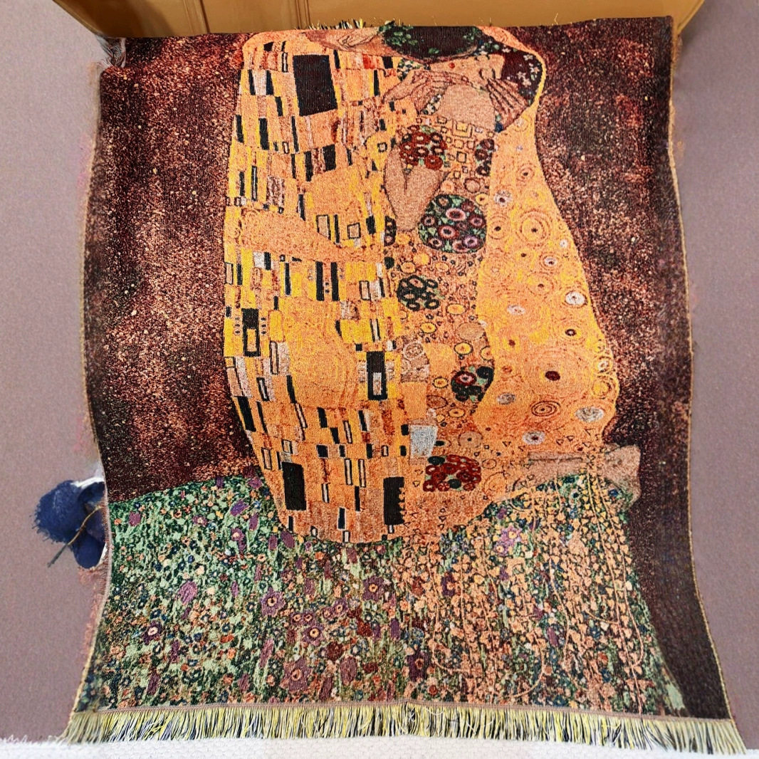 Cross-Border Export Decorative Blanket Jacquard Tapestry World Famous Painting 