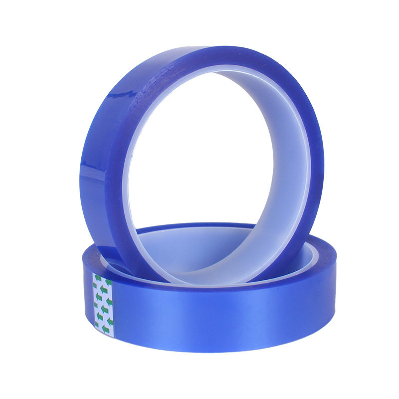 blue pet silicone tape blue high temperature tape pet high temperature tape thermal transfer heat resistant tape