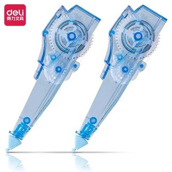 Deli 71470 Correction Tape Refill for Students, Pen-Shaped Replaceable Correction Tape with Transparent Refill