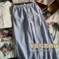 blue cotton and linen