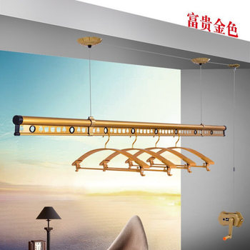 Adjustable Clothes Drying Rack Indoor Balcony Hand-Cranked Clothes Rack Single-Pole Double-Pole Clothes Drying Rack Clothes Rack Jikaiwu