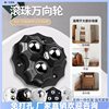 Adhesive type three-ball universal wheel caster non-punching bearing wear-resistant silent box bottom small pulley furniture caster