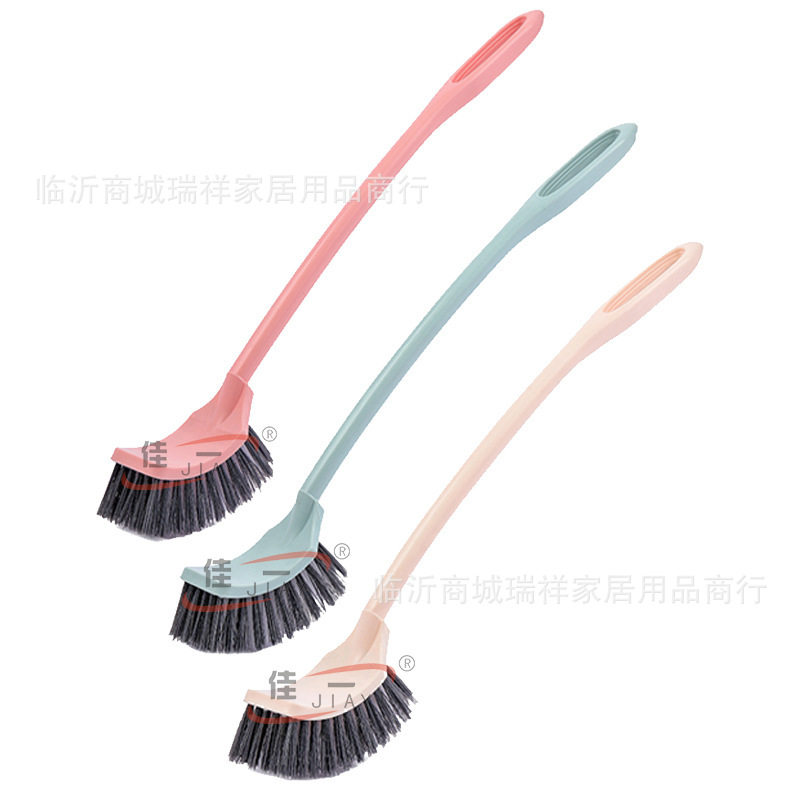 Jiayi 1208 Bathroom Decontamination Toilet Brush Square Head Plastic Rod Toilet Brush Manufacturer Direct Sales Cleaning Brush
