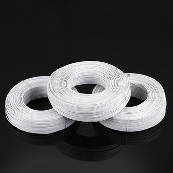 White PVC double core plastic coated galvanized iron wire binding and sizing data wire non-aluminum wire aluminum wire