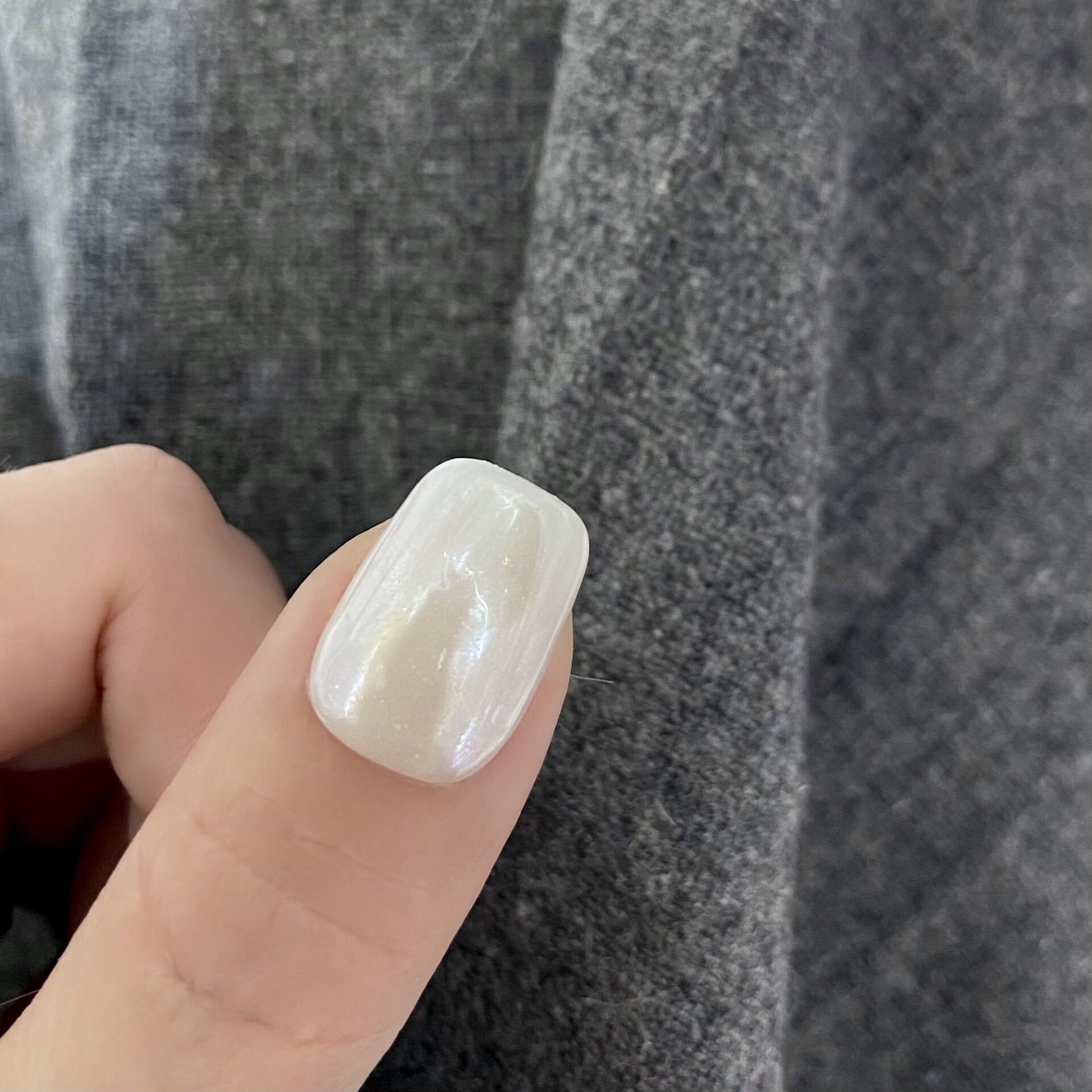 Handmade Wear Armor Haili Elegant Simple Moonlight White Solid Color Japanese Style Short Detachable Light Therapy Armor Sticker