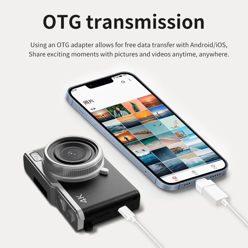 Cross-Border Digital Camera Rotating Screen Ccd Student Party Affordable High-Pixel Selfie Upload Mobile Phone Portable Wholesale