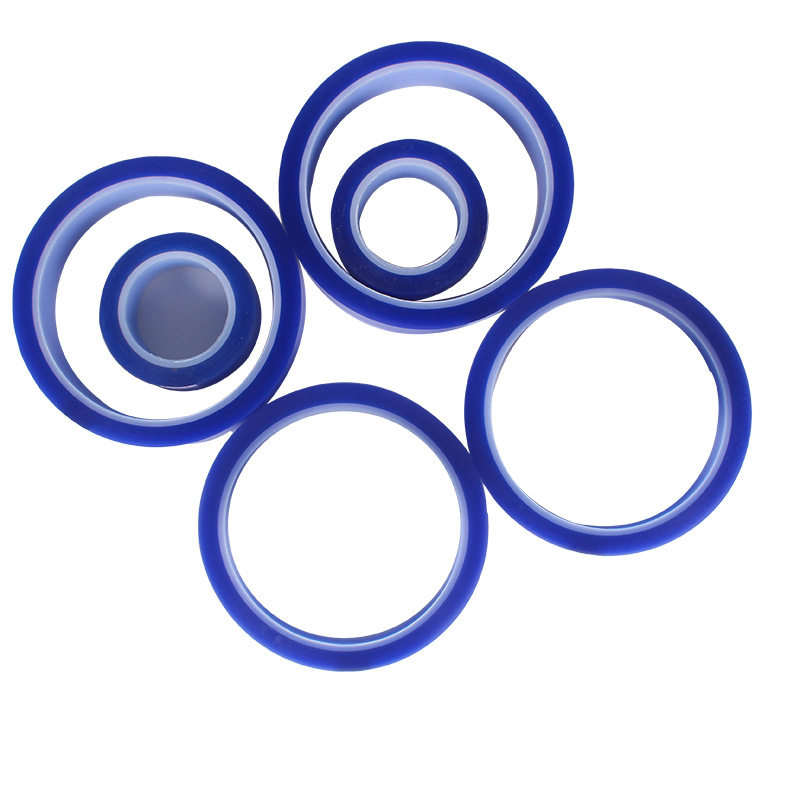 blue pet silicone tape blue high temperature tape pet high temperature tape thermal transfer heat resistant tape