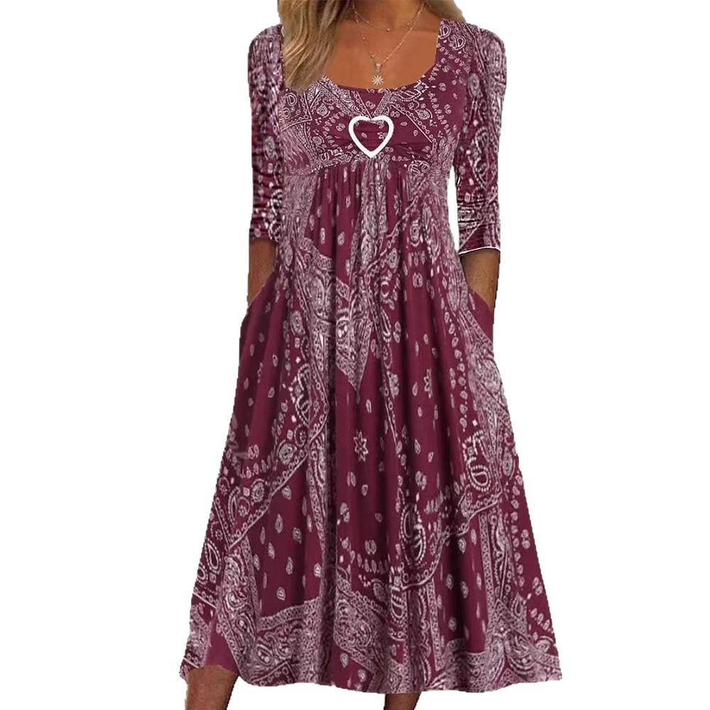 Casual Floral Print Dress for Women Trendy Design Perfect for Spring and Summer Wholesale Available