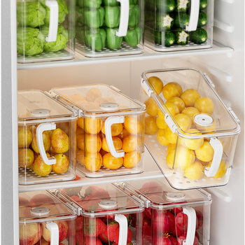 refrigerator storage box finishing box transparent food fresh-keeping box food grade egg storage box vegetable and fruit freezing box