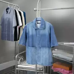 High-Quality Original Lv 26Ss Spring/Summer New Heavy-Duty Workwear Short-Sleeve Shirt, Vest, and Work Shorts Set
