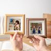 Creative Square Small Photo Frame Table Mini Hollow Picture Frame Gift Ornaments Couple Children Photo Wall Hanging Wall