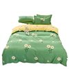 Factory wholesale four-piece simple quilt cover three-piece skin-friendly fabric student dormitory bed sheet quilt cover bedding