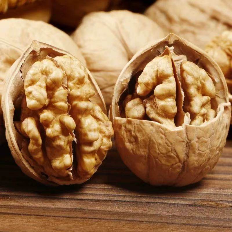 Xinjiang Paper-Skinned Walnuts Wholesale 500g Hand-Peeled New Year Snacks Thin-Skinned 185 Raw Walnuts Hand-Peeled Ready to Open