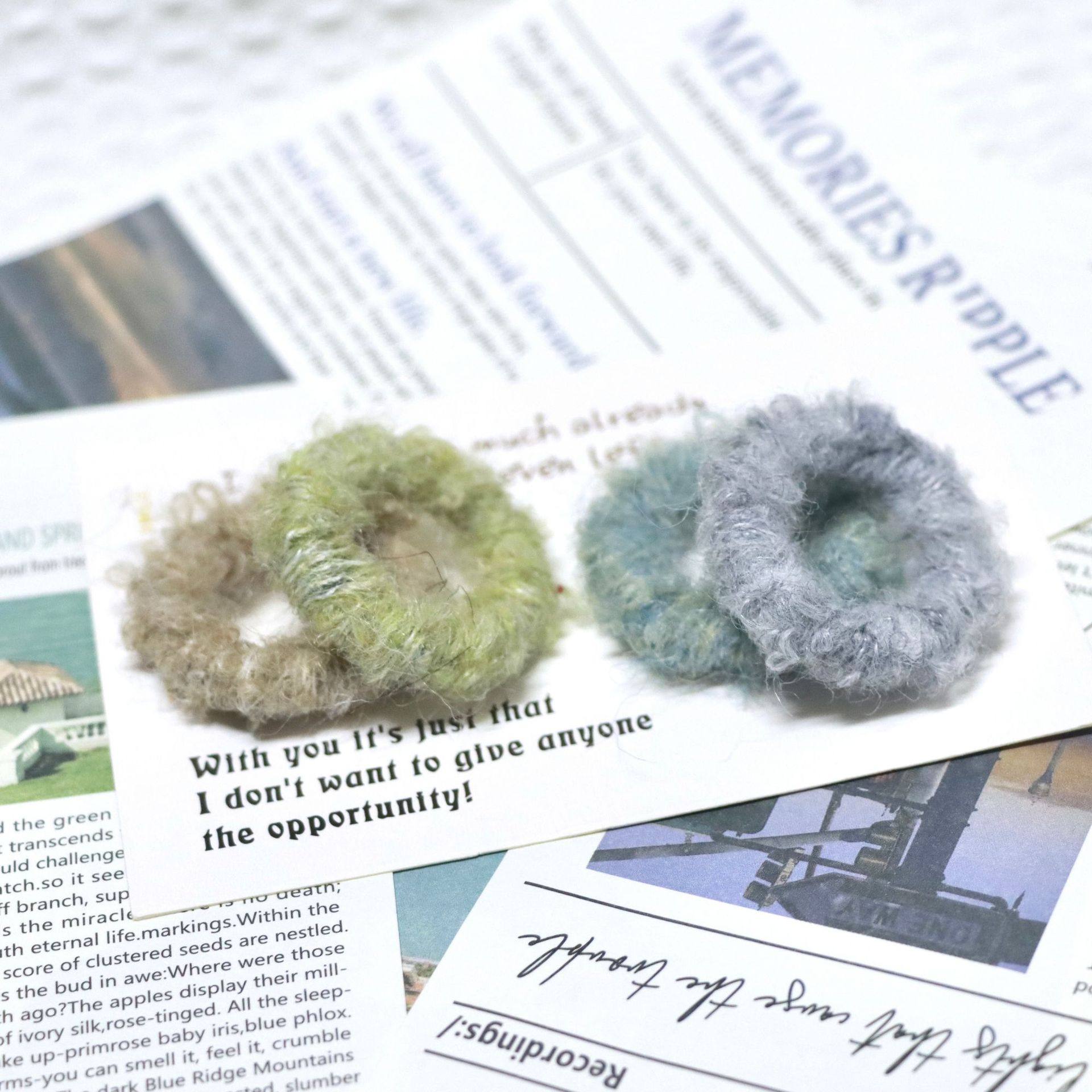 Teddy Velvet Coil Pendant DIY Jewelry Accessories Plush Earrings Hair Accessories Phone Chain Pendant Hanging Ornament