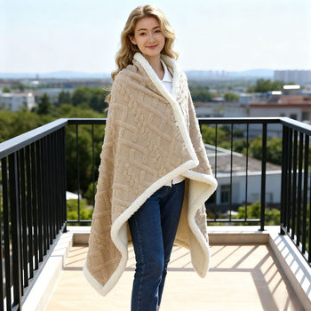 Shawl Blanket, Multifunctional Shawl Blanket, Office Nap Blanket, Home Thickened Blanket, Sofa Blanket, Small Blanket, Small Quilt