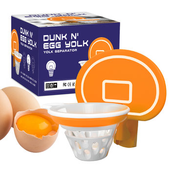 Cross Border Basketball Frame Egg White Separator Egg White Yolk Filter Separation Split Egg Kitchen Gadget in stock