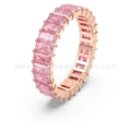Square row diamond rose gold pink diamond ring no. 6