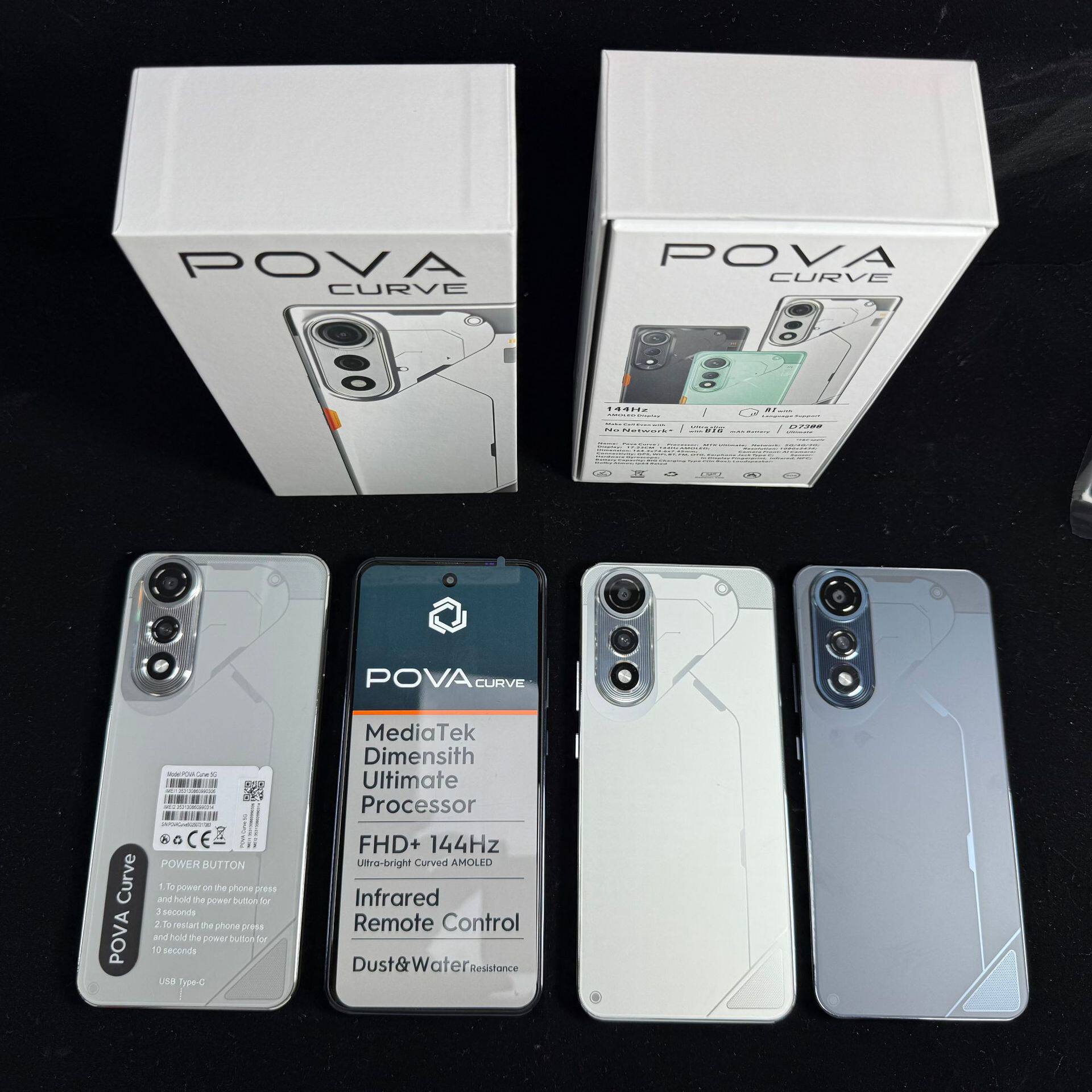 POVA CURVE - трансграничная электронная коммерция, хит продаж, умный мобильный телефон Android 4G, новый смартфон spot объемом 16 + 1 ТБ Изображение 1