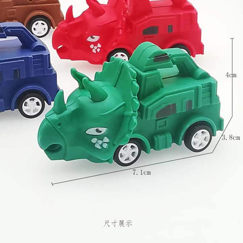 工程恐龙回力车恐龙车子的玩具恐龙运输车儿童工程车玩具3-6岁玩