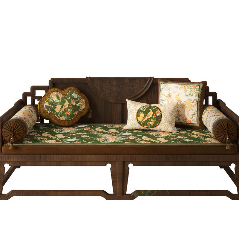 [Chunshan Elegant Residence] New Chinese Redwood Sofa Cushion High Density Sponge Bay Window Cushion Window Sill Cushion Light Luxury Premium Sense