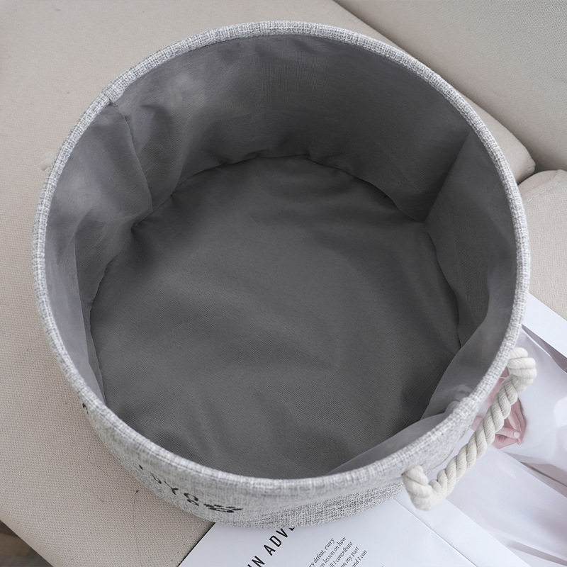 Extra-Large Movable Laundry Basket, Home Storage Basket, Dirty Clothes Hamper, Fabric Storage Basket, Large-Capacity Storage Basket