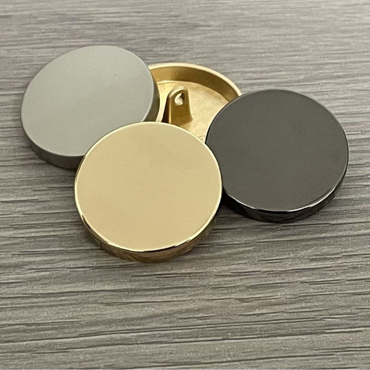 Metal Buttons, Flat High-End Hand-Stitched Buttons, Coat, Trench Coat, High-Neck Sweater, Cardigan Buttons, Exquisite Round Buttons