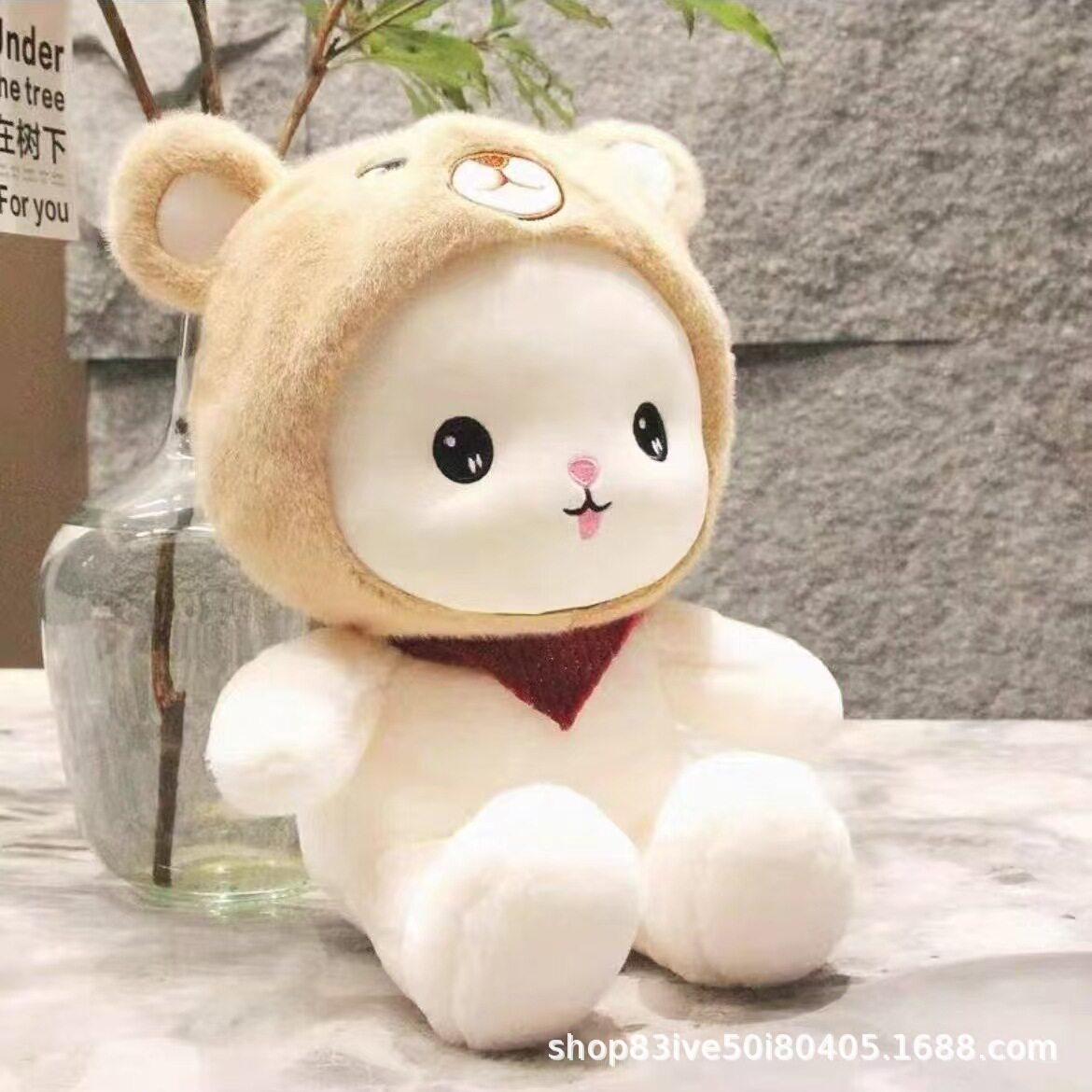 婚礼手抛娃娃8寸毛绒玩具公仔抓机娃娃定制logo