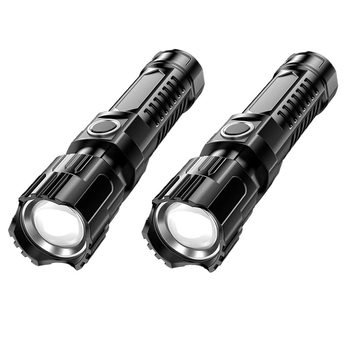 Cross-border Hot Selling Small Flashlight Strong Light Rechargeable Outdoor Super Bright and Remote Small Mini Portable Home LED Light