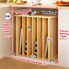 Solid Wood Tray Divider Kitchen Vertical Tray Divider Storage Tray Barbecue Shop Baking Pan Chopping Board Storage Rack