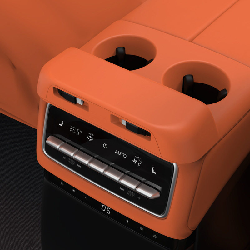 Suitable for ideal rear L8/L9/mega super fast charging expansion docking car with magnetic telescopic cable adapter