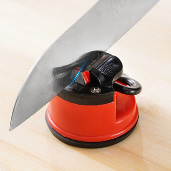Household Fine Iron Knife Sharpener Mini Knife Sharpener with Suction Cup Sharpening Tool Kitchen Gadget Fixed Sharpening Stone