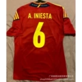 2012 spain home #6 a.iniesta