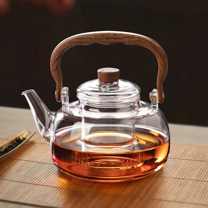 Tea Kettle for Home Use with Handle, Single Pot, 2025 New Model, High-Temperature Resistant Tea Set, Electric Ceramic Stove, Glass Water Kettle Wholesale