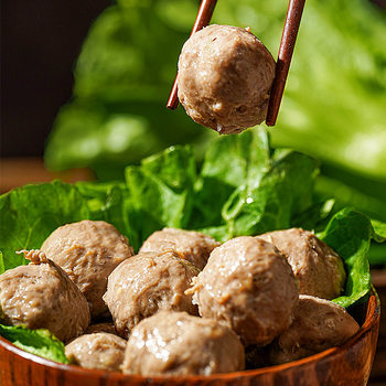 Authentic Handmade Beef Balls from Chaoshan Specialty, Produced and Processed in Shantou Region