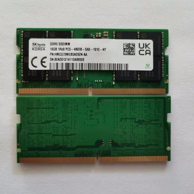 Абсолютно новая оригинальная память Hynix SK HMCG78MEBSA092N 16G 1RX8 4800B DDR5 SODI