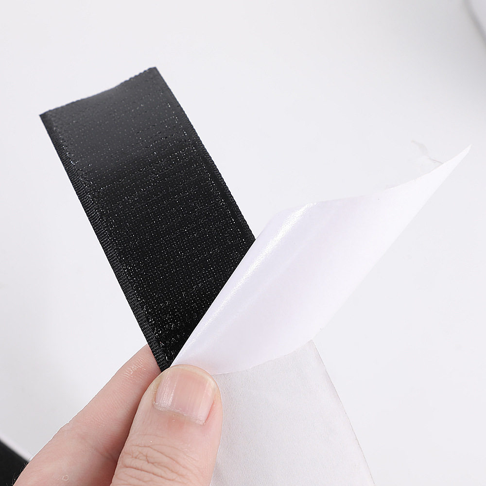 Adhesive Velcro hook surface wool surface strong adhesive wool surface seamless fixed screen window curtain double-sided self-adhesive buckle wholesale