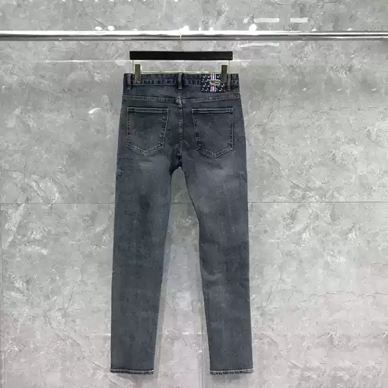 Dongguan brand factory direct tb trousers spring 2024 tide brand straight tube street tide brand retro blue jeans