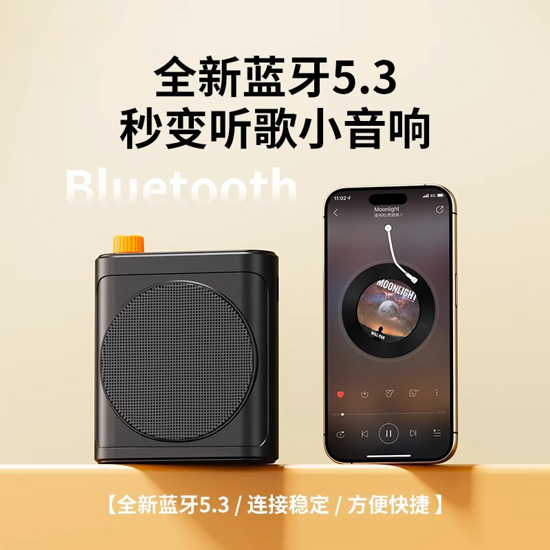 Wireless Lavalier Small Bee Amplifier Tour Guide Teacher Special Class Lecture Microphone High Volume Speaker