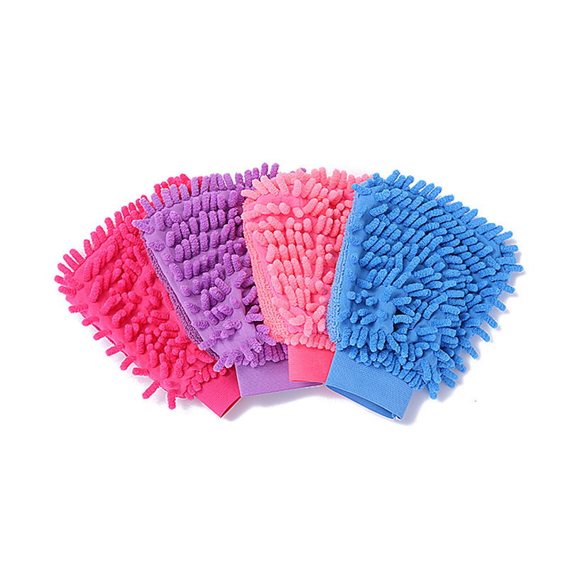 Chenille Single and Double-Sided Car Wash Gloves, Velvet Coral Polyp Car Wipe Gloves, Car Cleaning Tools, Special Beauty Care