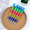 Cartoon Bear Multi-section Building Blocks No-cutting Pencil Plastic Bullet Office Learning Drawing Creative Removable Egg Pen