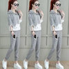 Fashion sweater suit women's 2023 Spring and Autumn New Western temperament small slim professional two-piece suit