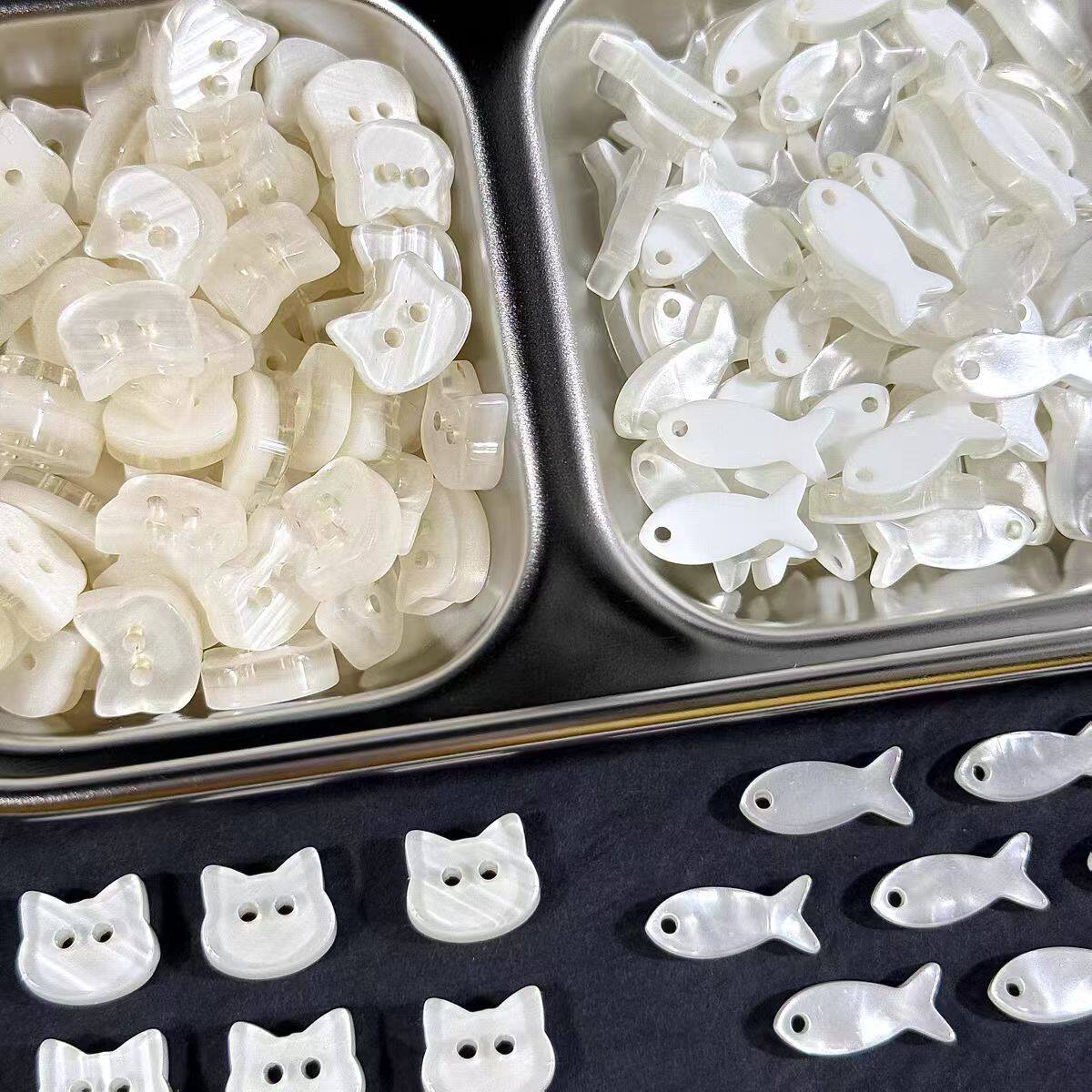 Xiaoyu cat милый декоративный браслет DIY неправильной формы, кольцо для волос, аксессуары для детской одежды, пуговицы ручной работы Изображение 1