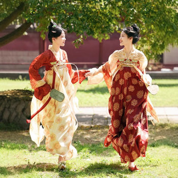 25 New Spring and National Color New Original Spring and Summer Tang Hanfu Chest-length Skirt Restoration National Style Daily suit