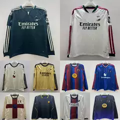 Cross-Border 26/27 Real Madrid Home Long-Sleeve Jersey Arsenal Paris Barcelona Long-Sleeve Football Uniform