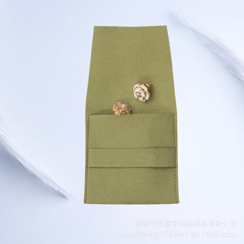 Supply of Flip-Top Jewelry Bags, Microfiber Bags, Necklace and Earring Storage Bags, Velvet Bags, Customizable Logo Jewelry Boxes