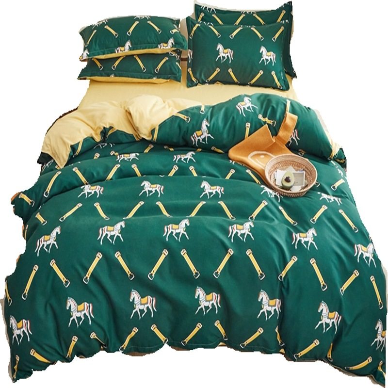 Factory wholesale postage bed four-piece tail Gift Kit bed sheet quilt cover live group purchase a generation of hair