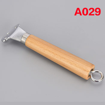 Customized Beech Wok Handle Three-Hole Universal Wooden Handle Stainless Steel Pot Non-Stick Pot Handle Solid Wood Insulated Pot Handle