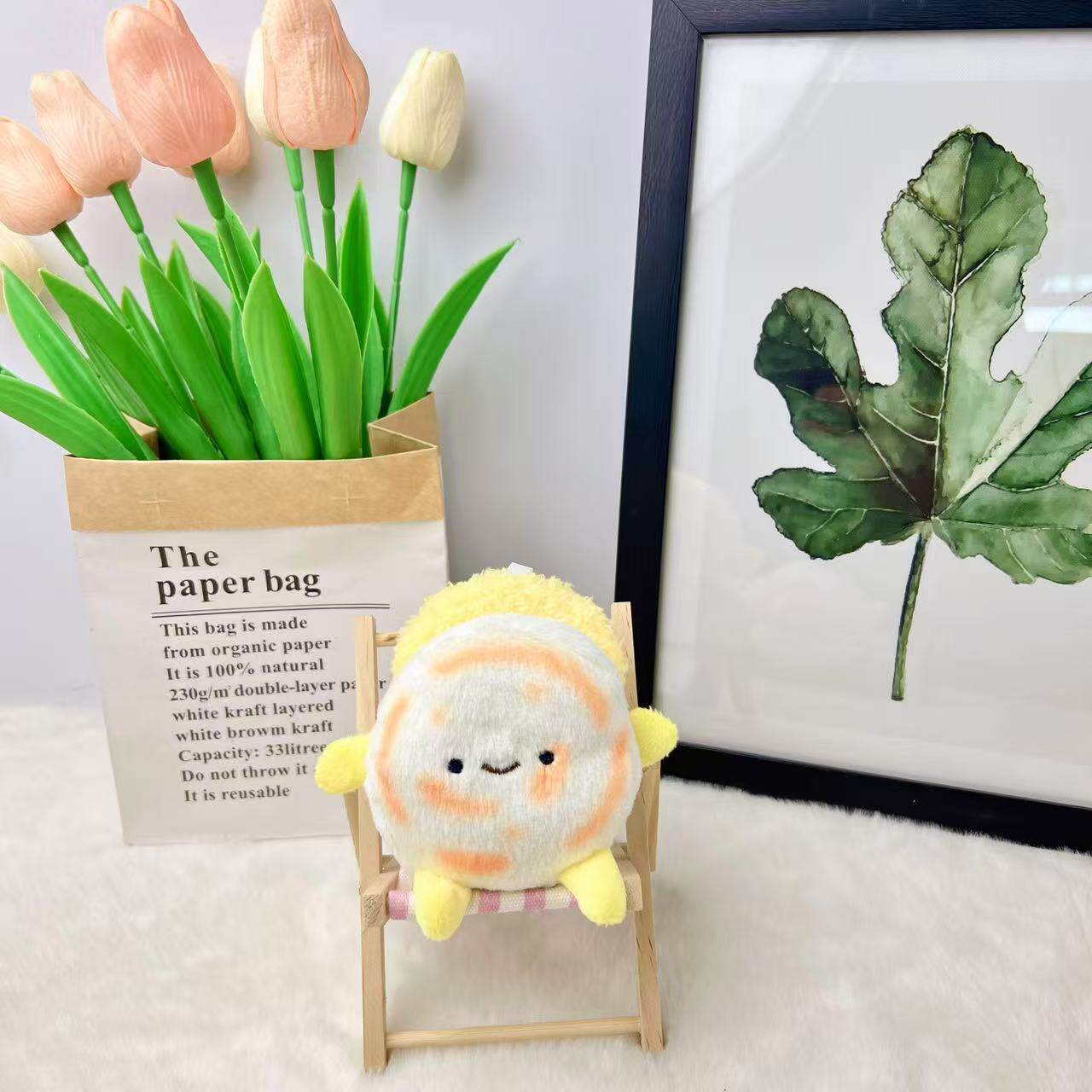 肉夹馍玩偶毛绒玩具陕西西安文创绒可爱馍馍公仔挂件生日礼物女生