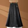 Chinese-Style Women's Skirt 2025 Summer New High-Waisted Slimming Jacquard A-Line Flared Versatile New Chinese-Style Mamian Skirt