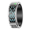Cross-border SR08 smart ring with display touch page turning ring heart rate blood oxygen sleep ring step counting movement
